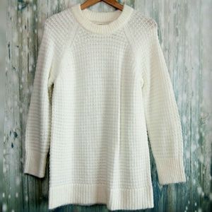 Lou & Grey alpaca blend long crew neck kni…